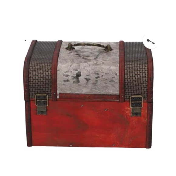 Set of 3 wood snd metal stacking storage/jewelry boxes - Picture 6 of 14